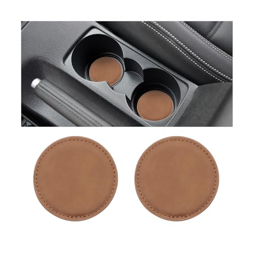 Portavasos para auto, 2 unidades, antideslizante, marrón