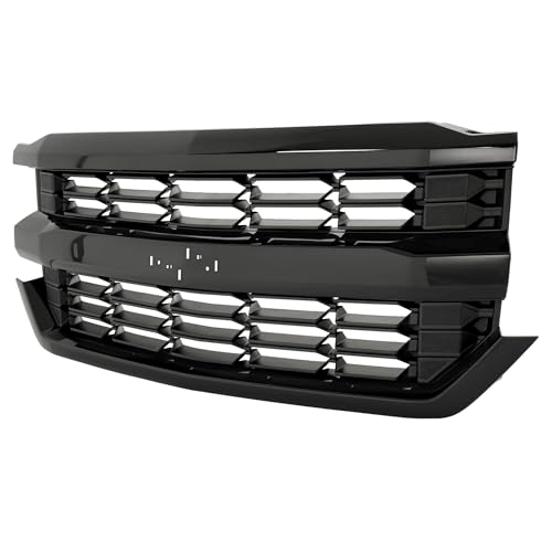 ALMULOO Front Grille Assembly Compatible with 2016-2019 Chevy Chevrolet Silverado 1500 Replacement...