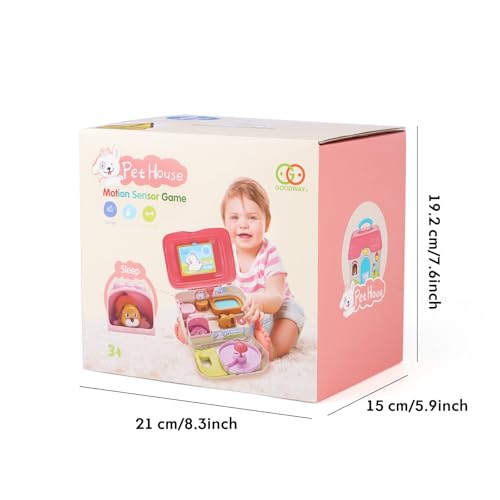 nicknack Interactive Music Toy for Toddlers, Electronic Mini Puppy & Singing Dog House Playset, Fun Pretend Play with Sounds Songs Educational Toy for 3 4 5 6 Year Old Boys Girls, Ideal Birthday - Thumbnail 3