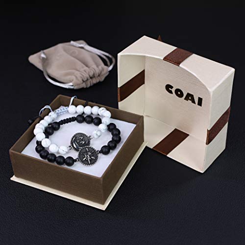 Coai My Sun And Stars Moon Of My Life Onyx Howlite Stone Yin Yang Matching Couples Bracelets #TOP5