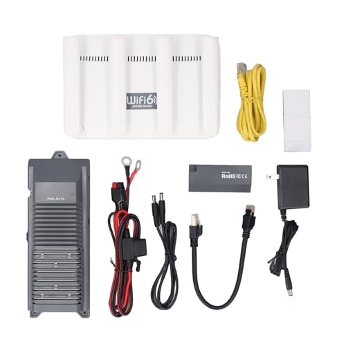 Kit Convertidor de Energía DC para Antena GEN 2 Dishy, Inyector PoE GigE de 150W con Router WiFi de 300Mbps, Convertidor Elevador DC 12V para Uso en Exteriores, RV, Barco y Suministro Solar Off Grid miniatura 1