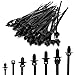 YuGtcen 100pcs Push Mount Cable Zip Tie Assortment, 7 Popular Size Universal Nylon Self Locking Straps Heavy Duty Nylon Zip Tie for Indoor & Outdoor Electronic, Auto, Construction