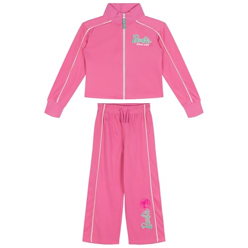 Barbie Little Girls Zip Up Jacket and Pants Tracksuit Outfit