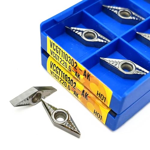 Insertos de Carburo VCGT110302/110304/110308 AK H01 10pcs miniatura 3