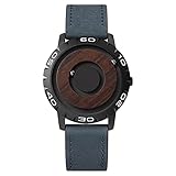 ♚ Statt der traditionellen Zeiger wird die Zeit mit hilfe innenliegendem Magnetismus von zwei Kugellagern angegeben. Das neu gestaltete Gehäuse ist aus hochfestem, kratzfestem Material gefertigt und mit einer PVD-Beschichtung versehen, die für zusätzliche Haltbarkeit sorgt.