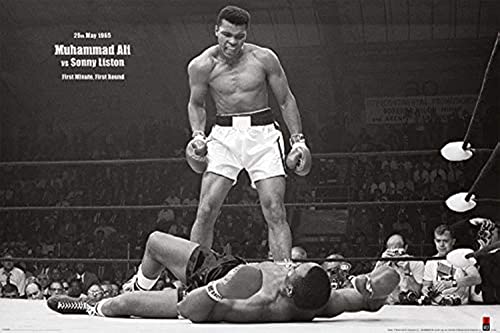 Muhammad Ali V Liston Landscape 61 x 91.5 cm Maxi Poster, Multicolore