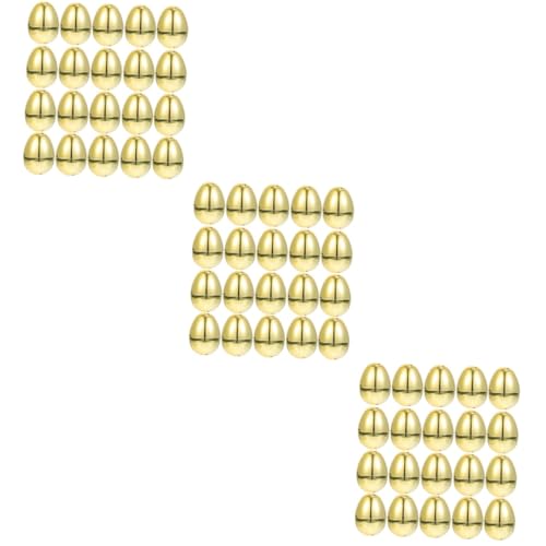 Alipis 60 Pcs Golden Open Easter Egg Reusable Easter Eggs Easter Egg Box Easter Egg Ornaments Easter Egg Decorations Egg Mazing Fillable Egg Ornaments Easter Candy Boxes Plastic