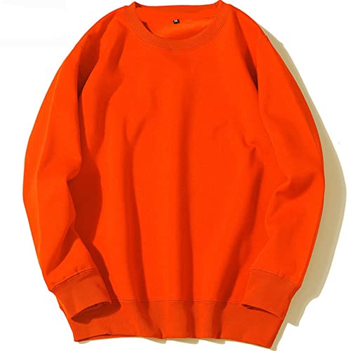 Men's Fashion Hoodies & Sweatshirts, Streetwear Pullover, Solid Color Loose-Fit Long Sleeve Crewneck Tops Blouse For Men2