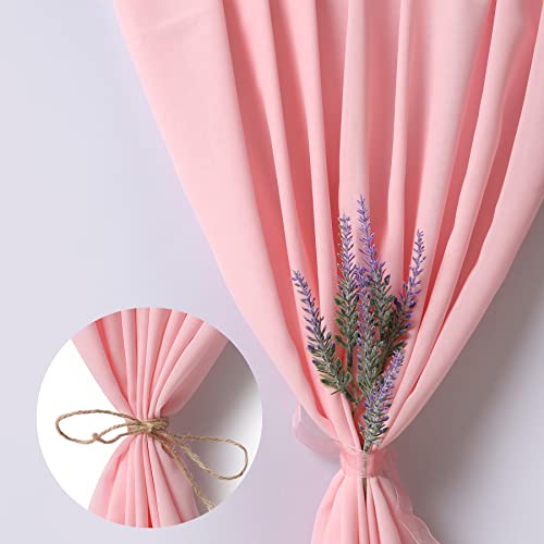 Table Runner 10Ft - Pink Wedding Table Decor - Girl Baby Shower & Bridal Shower Decorations - Chiffon Fabric, 120X29 Inches - Sheer Romantic & Artistic Atmosphere Decor #TOP3