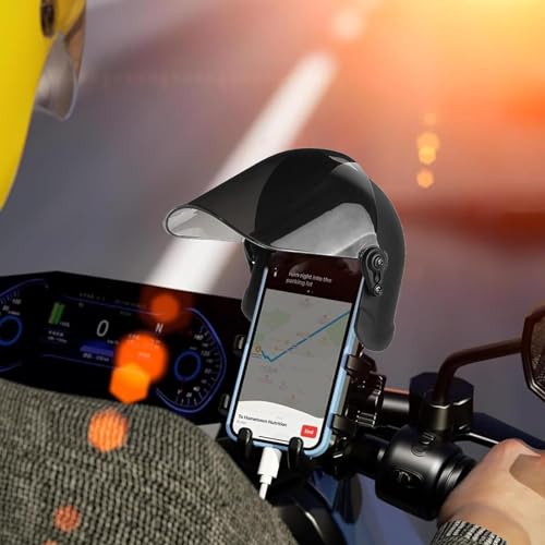 Pare-soleil pour téléphone de moto et vélo support de navigation - 2