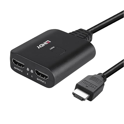 LINDY 2 Port HDMI 4K60 Splitter Cable, Schwarz - Image 4
