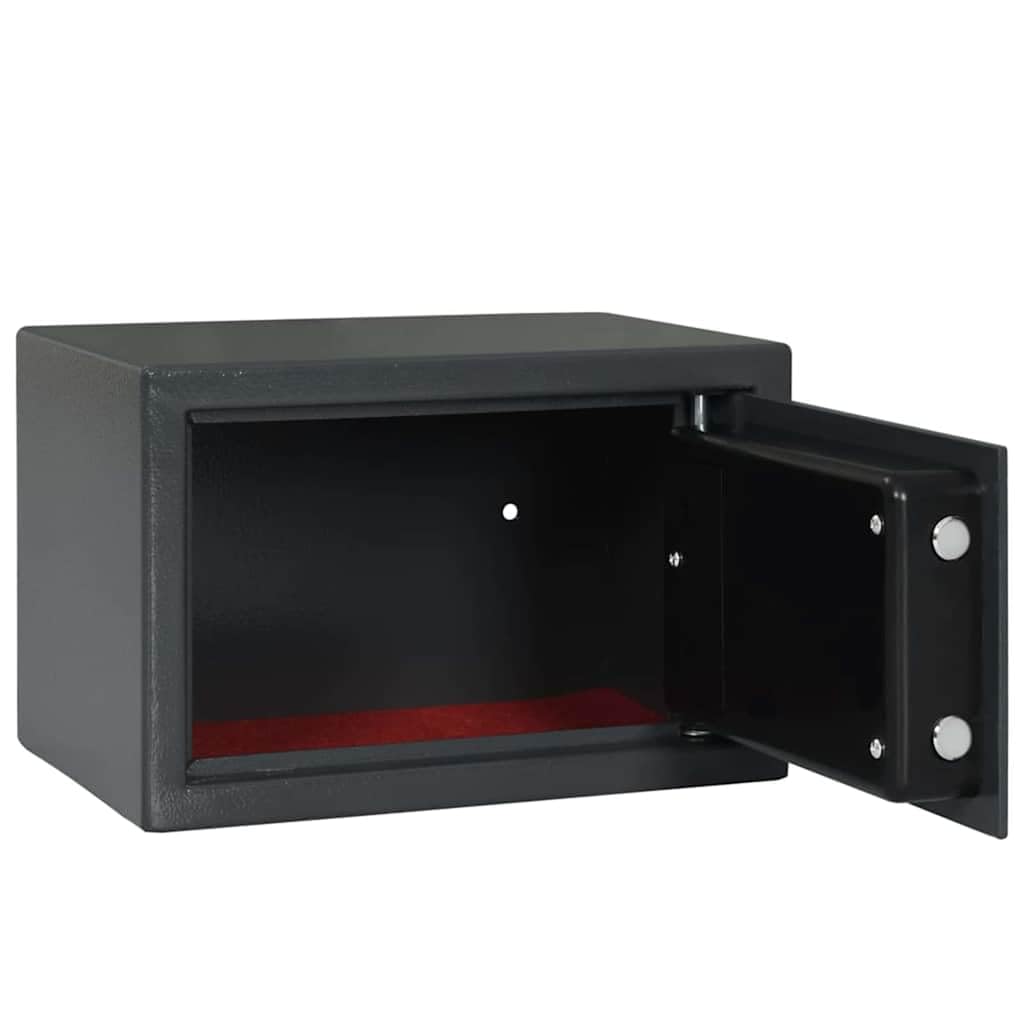 Genérico Caja Fuerte Digital Gris Oscuro 31 x 20 x 20 cm Acero,Seguridad empresarial y del hogar,Cajas fuertes-42011310