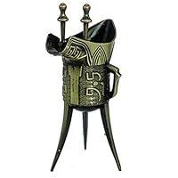 旧蔵 純銅製 鎏金 獣形 酒杯 古銅器 お酒用グラス・純手作り・案頭・酒具・置物 Amazon.co.jp: 清酒杯 古代の皇室や帝王の工芸品をかたどった純