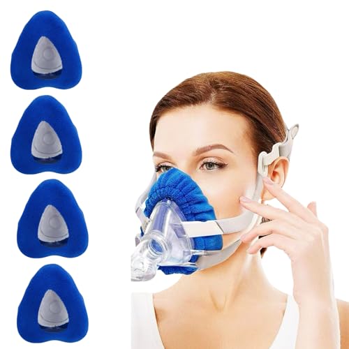 4 Pack Face Mask Liners Blue One Size Fit All Soft & Moisture Wicking