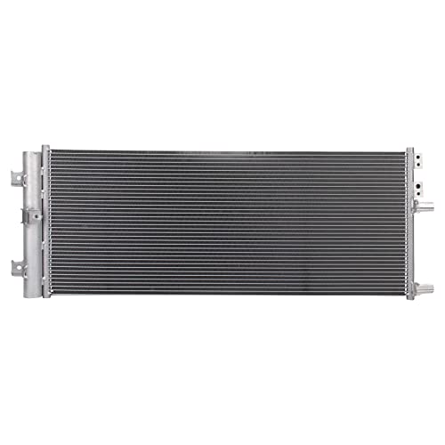 Image of TRQ Air Conditioning A /C Condenser Receiver Drier Compatible with 2020-2023 Chevrolet Silverado 2500 HD Silverado 3500 HD GMC Sierra 2500 HD Sierra 3500 HD
