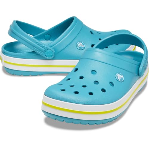 Image of Crocs Unisex's All-Terrain Atlas, Slip on Sneakers with Buckle Strap Clog, Turq Tonic, 6 UK Men / 7 UK Women