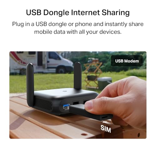 Image of TP-Link Roam 6 AX3000 Portable Wi-Fi 6 Travel Router Dual-Band TL-WR3012X | Easy Public WiFi Sharing | Hotel /RV /Travel Approved | Phone WiFi Tether | USB C 3.0 | Multi-Mode | OpenVPN, WireGuard