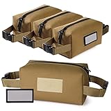 4-Pack Ammo Bag, Casluhim Loose Ammo Pouch with Snap Handle & ID Patches, Ideal for Ammo Storage wit