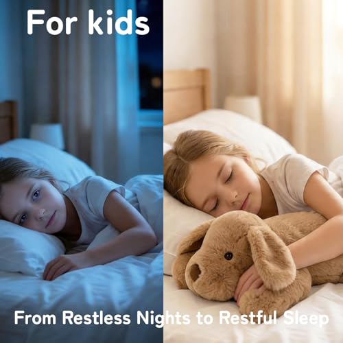 Image of Niuniu Daddy 25 inch 5lb Dog Weighted Stuffed Animal forKids and Adults, Soft Sensory Plush Body Pillow for Calming Support, Large Animal Toy for Everyday Comfort