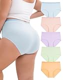 talla pantalon mujer peru ENTREPIERNA 100% ALGODÓN: Estas bragas culotte mujer tienen entrepierna de doble capa 100% algodón, suave y transpirable. Así que nuestra ropa interior talla grande son una buena opción como bragas postparto (especialmente para la recuperación de la cesárea), también agradable de llevar como bragas deportivas