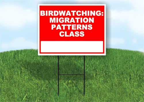Birdwatching Migration Patterns Class-1 Write On Me Red 18x24 in