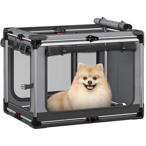 Collapsible-Dog-Crate-Foldable-Soft-Sided-Dog-Crate-for-Dogs-Portable-Dog-Travel-Kennel-with-Soft-Mat-for-Indoors-Outdoors