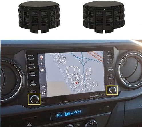 Radio Knobs Replacement for Toyota Tacoma V1 (2020-2023) | Set of 2 Knobs | Matte Black Finish | 3rd Gen Tacoma Accessories | Durable | Easy Press-On Installation | Made in USA image 5