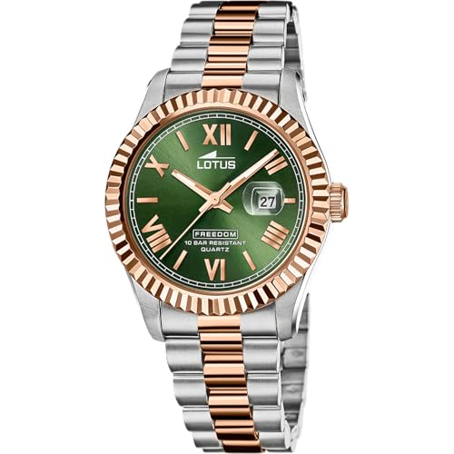 Lotus Herrenuhr Analog aus Edelstahl 316l Silberfarben