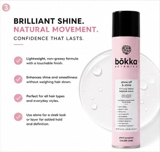 Fijador Bōkka Botánika Spray 500ml Brillo y Fijación Media miniatura 4