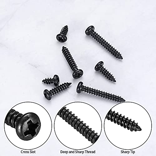 Youyidun USYYD-520-023 Pcs M3 Self-Tapping Wood Screws, Small Phillips Head Pan Round Head Screws thumb #6