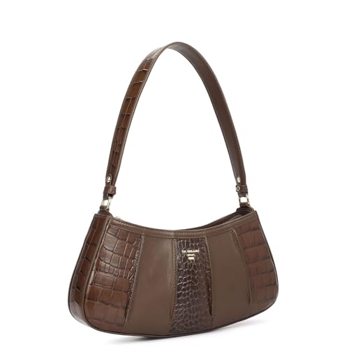 Image of Da Milano Leather Shoulder Bag for Women (01908OL)
