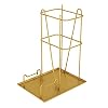 ZJYWMM Ruimtebesparende Organizer Roestbestendige draagbare riethouders, entree veranda Foyer gang hal metalen paraplu Stand Rack, 44cm hoge gouden paraplu emmer