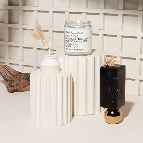 Anecdote Candles – Vinyl Records Glass Jar Candle – Black Oud – Coconut Soy Wax – Non Toxic Scented Candle – Made In Usa – Luxury Candles For Home – 7.8 Ounces #TOP1