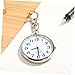Imagen de BESPORTBLE Reloj De Bolsillo Llavero para Enfermeras De Acero Inoxidable Blanco