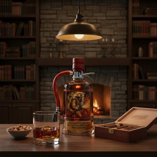 Bouteille à Alcool Design pour Bibliothèque et Salon
