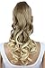 Produktbild PRETTYSHOP 50cm Haarteil Zopf Pferdeschwanz Haarverlängerung Gewellt Dunkelblond Mix HC26-1