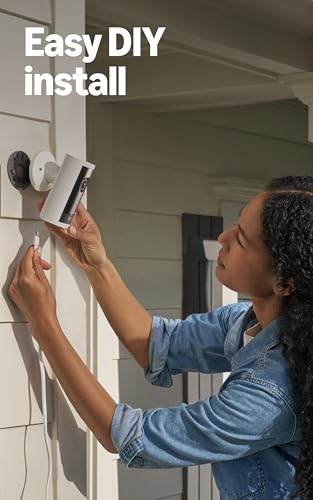 Image of Ring Outdoor Cam 4K Pro, Wired (newest model), White with Hardwired Kit for Cameras