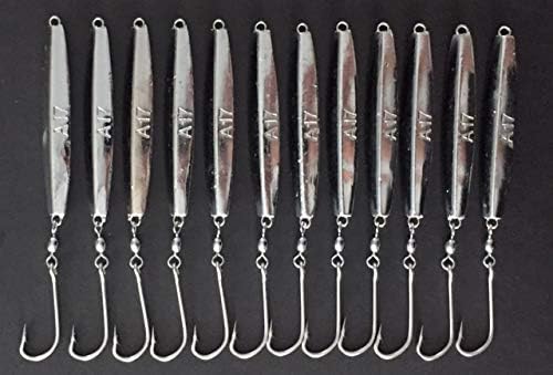 12- A-17 Ava Type Diamond Jigs 2 oz.with 4/0 Stainless Steel Hook