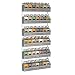 Simple Trending 2 Pack - Spice Rack Wall Mount [3 Tier], Door Spice Rack Organizer, Silver