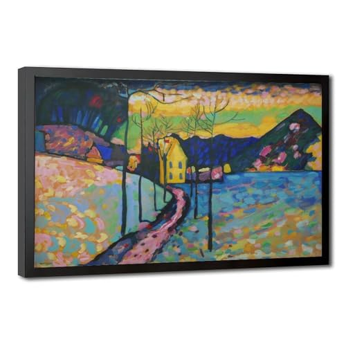 Toile Kandinsky Paysage d'hiver décorative pour sublimer le salon ou le bureau