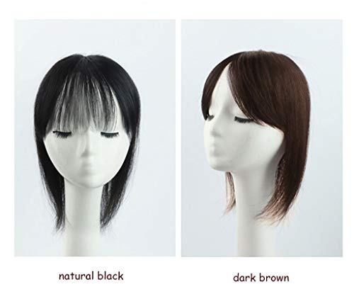 Extensions de cheveux humains à clips pour masquer le manque de volume avec frange