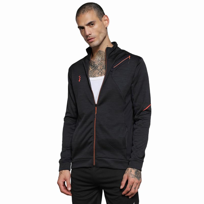 Image of CAHOOT Men's Jacket With Insert Pocket For Casual Wear | Hooded Neck | Long Sleeve | Zipper Closure | Polyester Jacket Crafted With Comfort Fit For Everyday Wear