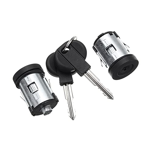 WEXIZU Conjunto de chaves e fechaduras de porta de barril de carro, 2 unidades, para Peugeot, Expert 806, Citroen, Dispatch Xantia 9170.AY 4162.C9 4162.L0 4162.PA Kit de fechadura de maçaneta de porta