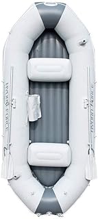 ROSG Three-Person Assault Boat Outdoor Increase Thickening Inflatable Fishing Boat Including Paddle and Pump with 270kg Load Capacity Inflatable Boat Dimensions 29112746Cm
