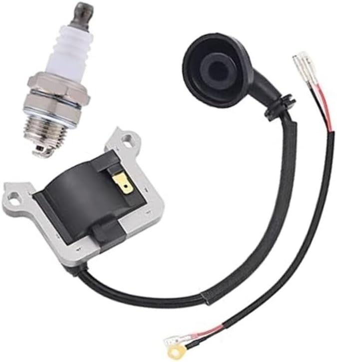 2 Stroke Brush Cutter Ignition Coil And Spark Plug Compatible With Fit For MP15 43CC And 52CC Models