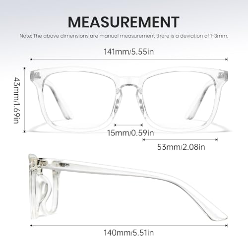 Image of Cyxus Blue Light Glasses Men Women Reduce Eye Strain UV400 Protection 8082