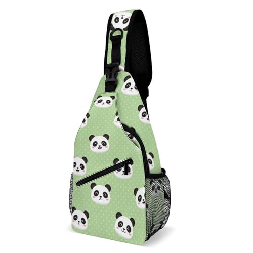 Sac de poitrine panda pour randonnée et cyclisme urbain