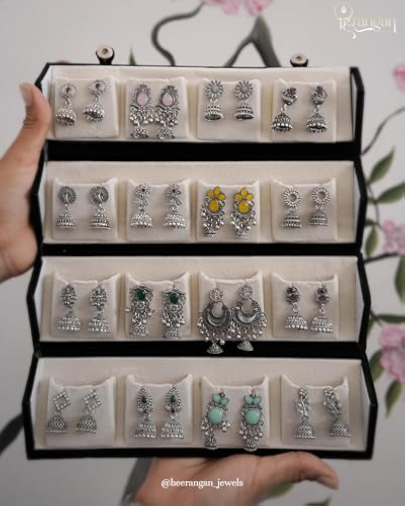 Oxidised Earring Combo Pack with Storage Box