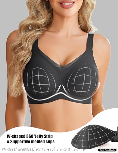 Image of Avidlove Womens Seamless Bras V Mesh Comfort Bralette Everyday T-Shirt Bra
