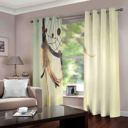 Rideau de décoration de fenêtre jaune pour une ambiance de chambre cosy et moderne